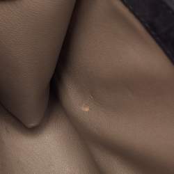 Pre Owned Gucci Black Suede GG Crystal Broadway Clutch