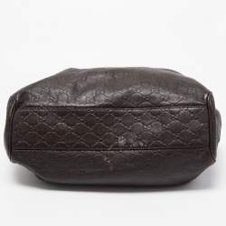 Pre Owned Gucci Brown Guccissima Leather Medium Sukey Tote