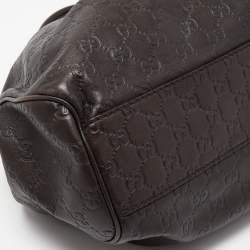 Pre Owned Gucci Brown Guccissima Leather Medium Sukey Tote