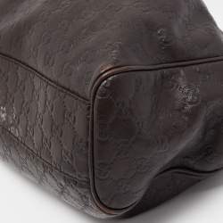 Pre Owned Gucci Brown Guccissima Leather Medium Sukey Tote