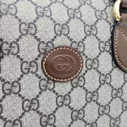 Pre Owned Gucci Brown Interlocking GG Canvas Briefcase