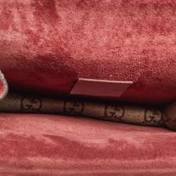 Pre Owned Gucci Multicolor GG Supreme Blooms Canvas and Suede Mini Dionysus Shoulder Bag