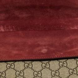 Pre Owned Gucci Multicolor GG Supreme Blooms Canvas and Suede Mini Dionysus Shoulder Bag