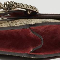 Pre Owned Gucci Multicolor GG Supreme Blooms Canvas and Suede Mini Dionysus Shoulder Bag