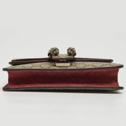 Pre Owned Gucci Multicolor GG Supreme Blooms Canvas and Suede Mini Dionysus Shoulder Bag