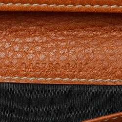 Gucci Tan Leather Flap Continental Wallet