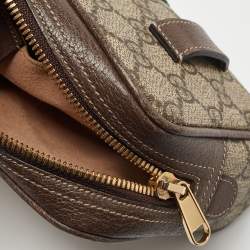 Gucci Beige/Brown GG Supreme Canvas and Leather Ophidia Belt Bag