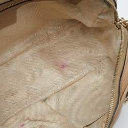 Pre Owned Gucci Beige Leather Medium Soho Chain Shoulder Bag