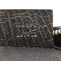 Pre Owned Gucci Black GG Canvas and Leather Horsebit Hobo