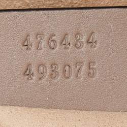 Pre Owned Gucci Beige Matelassé Leather Mini GG Marmont Belt Bag