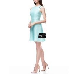 Pre Owned Gucci Black Velvet and Leather Super Mini Dionysus Shoulder Bag