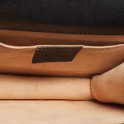 Pre Owned Gucci Black Leather Butterfly Linea Totem Shoulder Bag