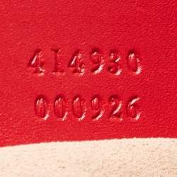 مملوكة مسبقًا Gucci Red Guccissima Leather Linea A Hobo