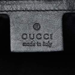 Pre Owned Gucci Black Guccissima Leather Large Wave Boston Bag