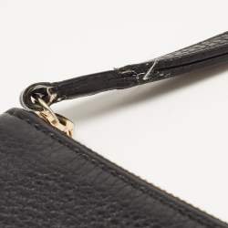 Pre Owned Gucci Black Leather Soho Wristlet Clutch
