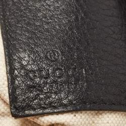 Pre Owned Gucci Black Leather Soho Wristlet Clutch
