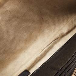 Pre Owned Gucci Black Leather Soho Wristlet Clutch