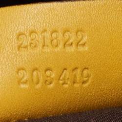 Pre Owned Gucci Yellow Guccissima Leather Medium Britt Hobo