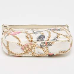 Pre Owned Gucci Multicolor Printed Silk Charmy Hobo