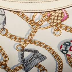 Pre Owned Gucci Multicolor Printed Silk Charmy Hobo
