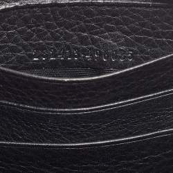 Gucci Black Leather Soho Zip Around Wallet
