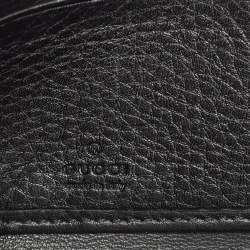 Gucci Black Leather Soho Zip Around Wallet