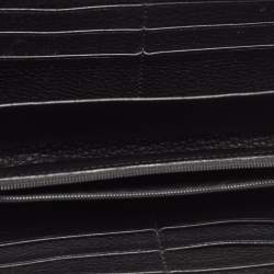 Gucci Black Leather Soho Zip Around Wallet