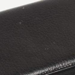 Gucci Black Leather Soho Zip Around Wallet