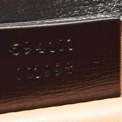 Pre Owned Gucci Black Leather Torchon Double G Broadway Clutch