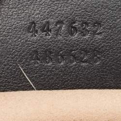 Gucci Black Matelasse Leather Small GG Marmont Shoulder Bag