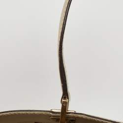 Pre Owned Gucci Beige Guccissima Leather Medium Punch Tote