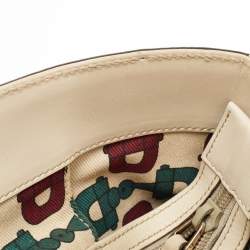 Pre Owned Gucci Beige Guccissima Leather Medium Punch Tote