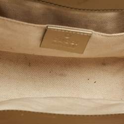 Gucci Metallic Beige Guccissima Leather Small Emily Shoulder Bag