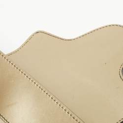 Gucci Metallic Beige Guccissima Leather Small Emily Shoulder Bag