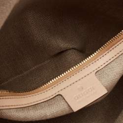 Gucci Beige/Blue Floral Canvas and Leather Horsebit Catena Hobo