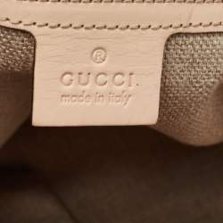 Gucci Beige/Blue Floral Canvas and Leather Horsebit Catena Hobo