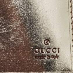 Gucci Metallic Gold Guccissima Leather Flap Continental Wallet