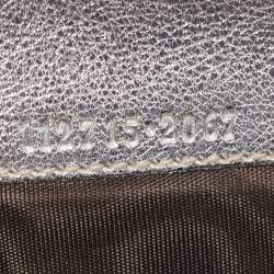 Gucci Silver Guccissima Leather Flap Continental Wallet