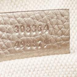 Pre Owned Gucci Gold Leather Small Soho Disco Crossbody Bag