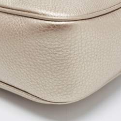 Pre Owned Gucci Gold Leather Small Soho Disco Crossbody Bag