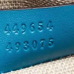 Pre Owned Gucci Blue Microguccissima Leather Mini Nice Dome Bag