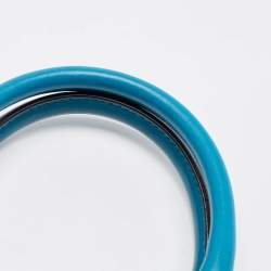 Pre Owned Gucci Blue Microguccissima Leather Mini Nice Dome Bag