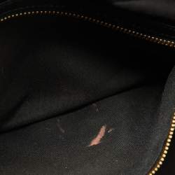 مملوكة مسبقًا Gucci Black GG Canvas and Leather Heart Lock Satchel