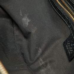 مملوكة مسبقًا Gucci Black GG Canvas and Leather Heart Lock Satchel