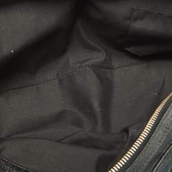 مملوكة مسبقًا Gucci Black GG Canvas and Leather Heart Lock Satchel