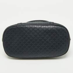 Gucci Black Microguccissima Leather Mini Nice Dome Bag