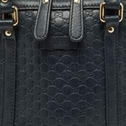Gucci Black Microguccissima Leather Mini Nice Dome Bag