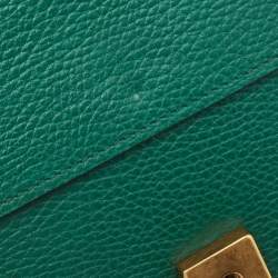 Pre Owned Gucci Green Leather Mini Dionysus Shoulder Bag