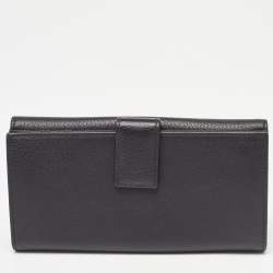Gucci Black Leather Soho Studded Continental Wallet