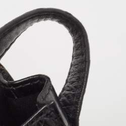 Gucci Black Crocodile Leather Interlocking GG Flap Crossbody Bag